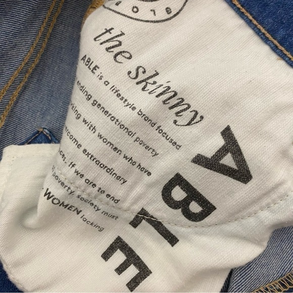Able The Skinny Ankle Slit Jeans - Picture 9 of 16